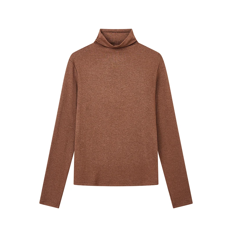 【小余专属】简约通勤针织衫纯色半高领百搭上衣女D10AXN9634