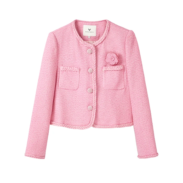 【诗语推荐】山茶花小香风短外套S8006