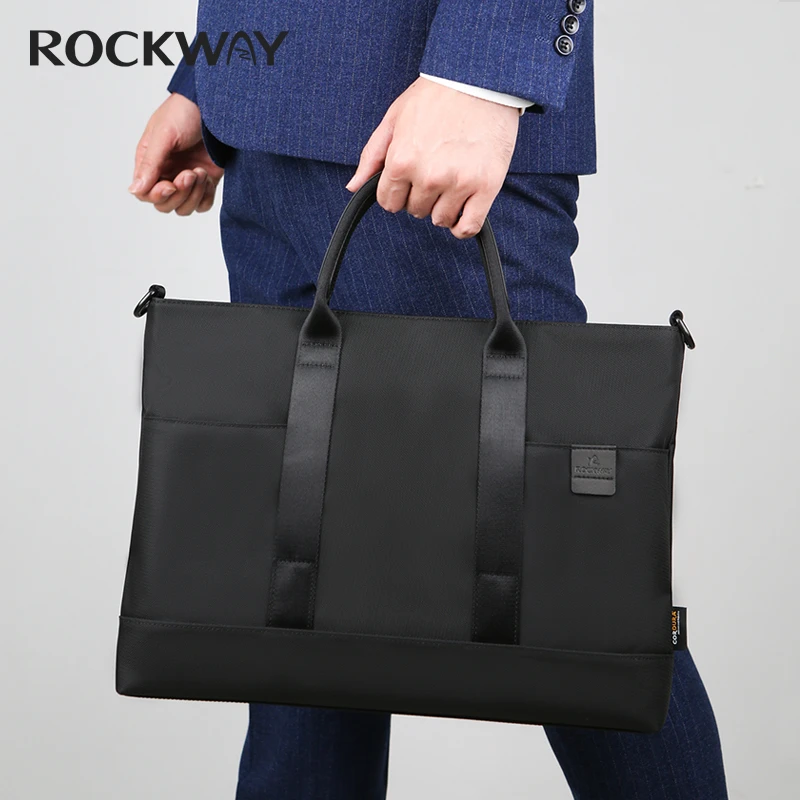 ROCKWAY/岩途男士公文包电脑包商务手提包笔记本背包斜挎包肩包