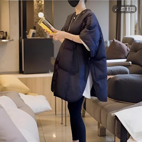 欧洲站设计感羽绒马甲女冬季新款黑色显瘦宽松休闲羽绒马夹背心