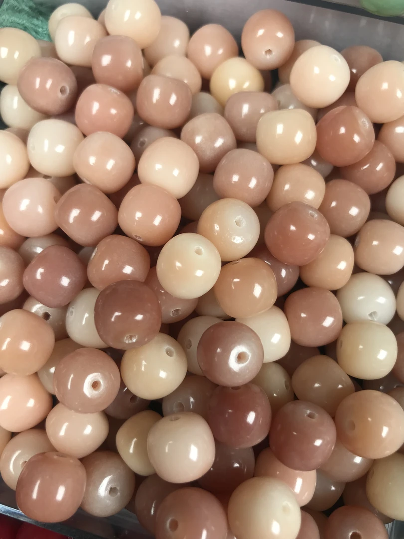 精品粉黛佳人菩提散珠桶珠卡9*10mm