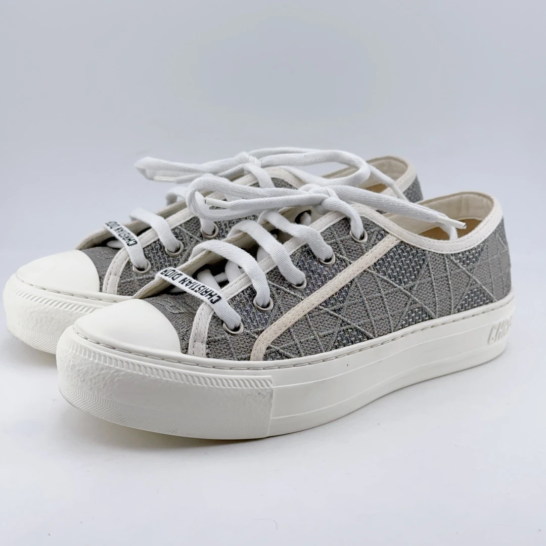 35.5码/98新/dior/迪奥深灰色低帮板鞋mj02018