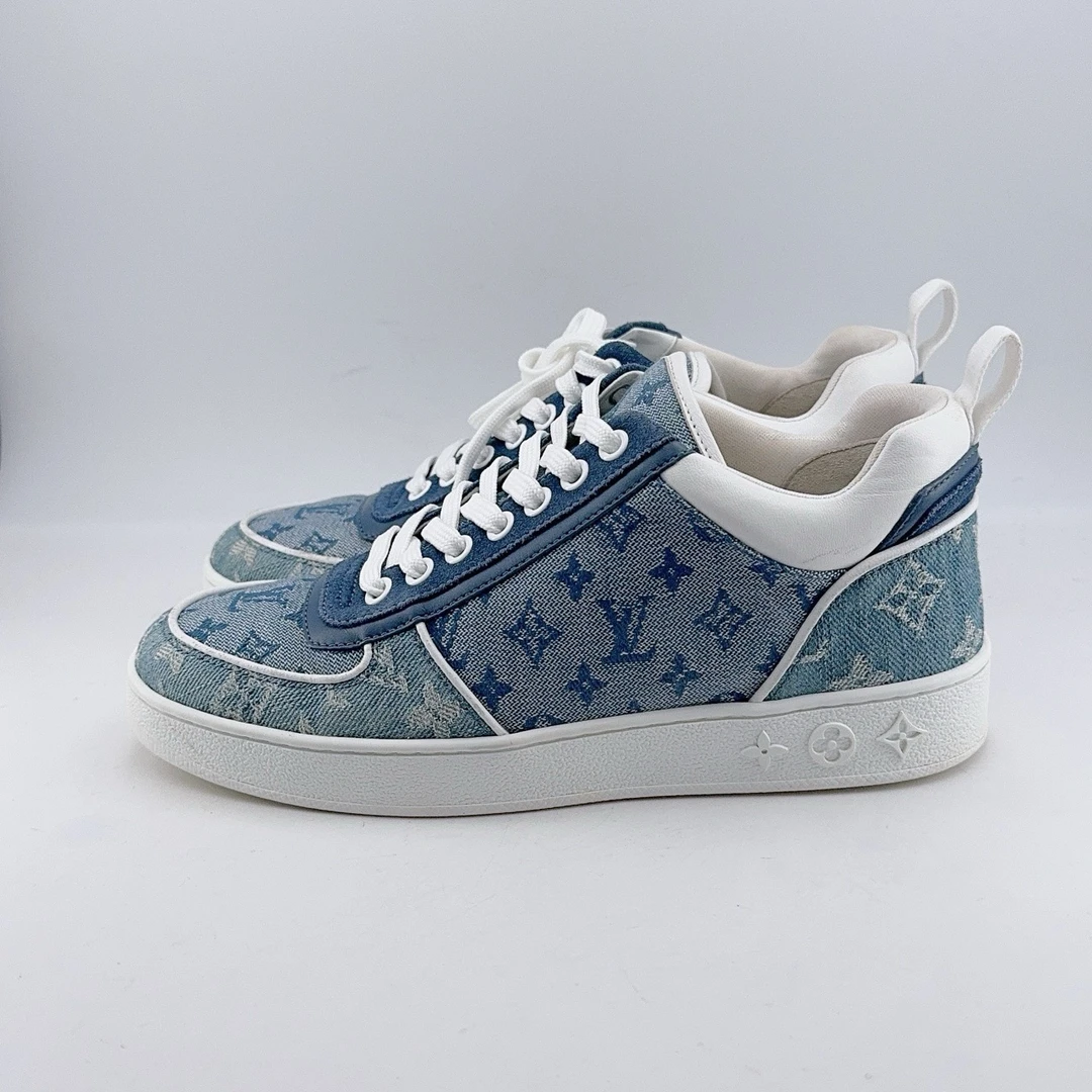 36码/98新/LV/路易威登 牛仔满印板鞋