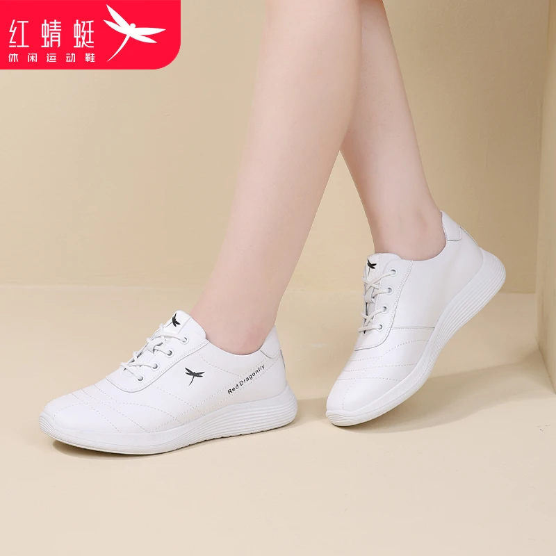 红蜻蜓女鞋秋冬季休闲运动鞋女软底小白鞋时尚品牌阿甘鞋秋冬秋旅