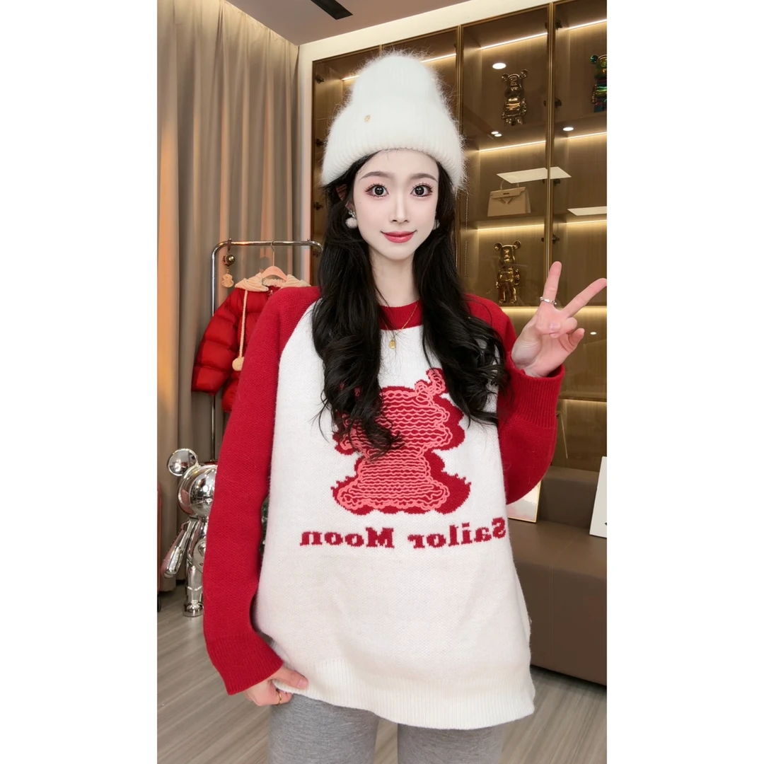 【水冰月】【小龙女】毛衣预CDP3MY821时尚网红针织套头冬季百搭秋冬