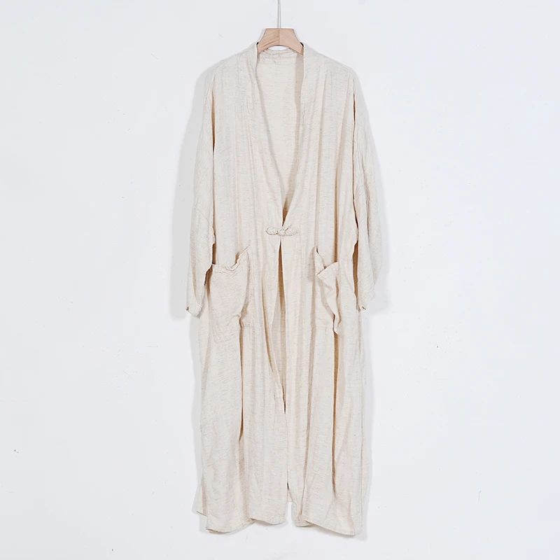 【蓉哥出品】净版纯色亚麻外披8089