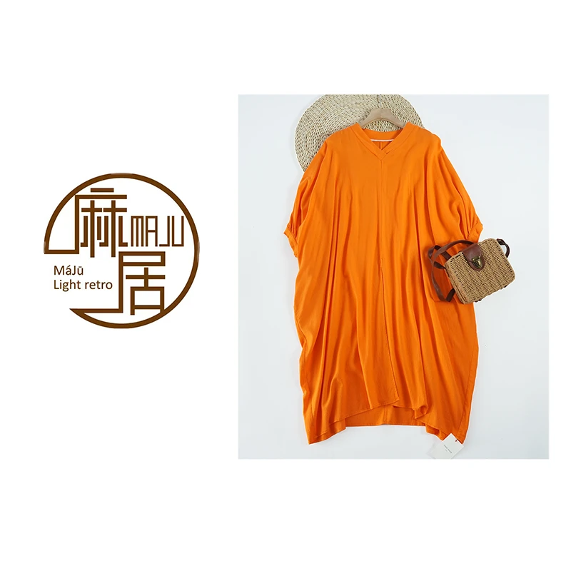 【蓉哥出品】新款棉麻（邂逅）长袍1042