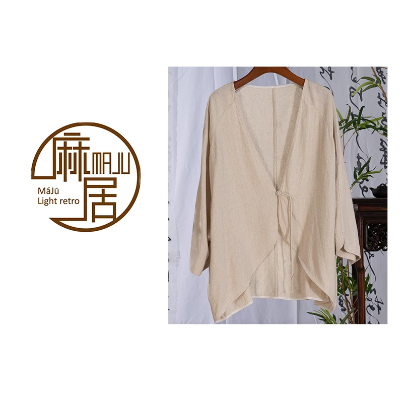 【蓉哥出品】新款(如意)亚麻短外披G02