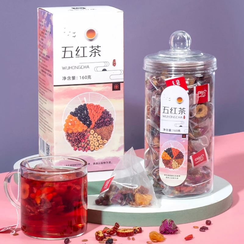 五红茶独立包装红枣红豆红米桑葚枸杞桂圆玫瑰甜菜根片花茶袋泡茶