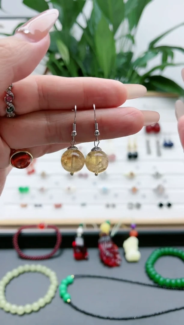 【闪购商品】水晶耳饰银S925镶嵌060A000000