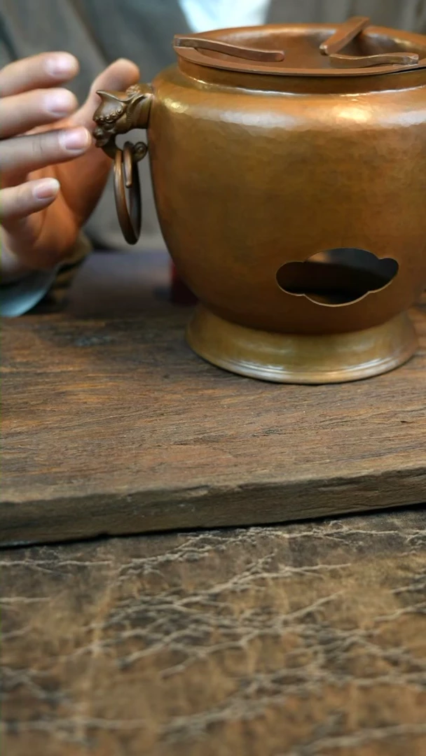 【闪购商品】紫铜紫铜炭炉高温色