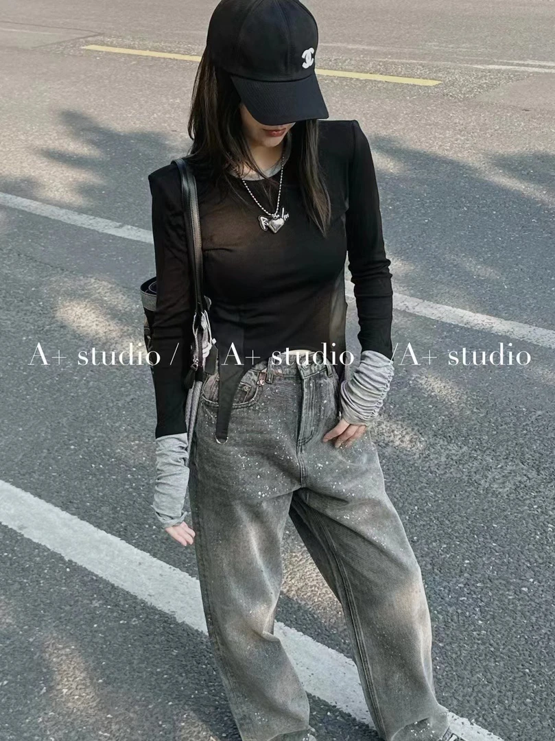 240901-190 不规则打底T恤