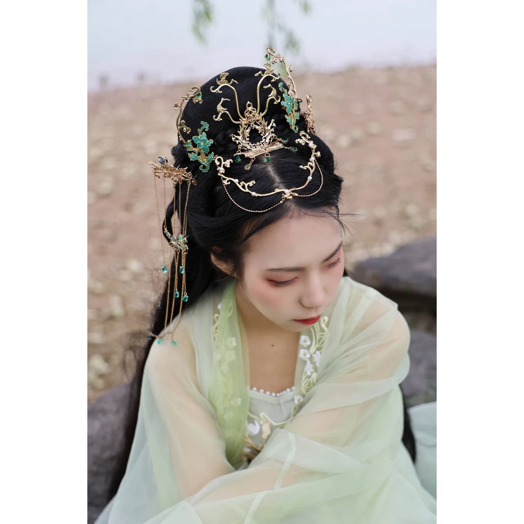 耀如春华 长月额饰 【售完绝版】保色铜合金百搭古风饰品汉服流苏