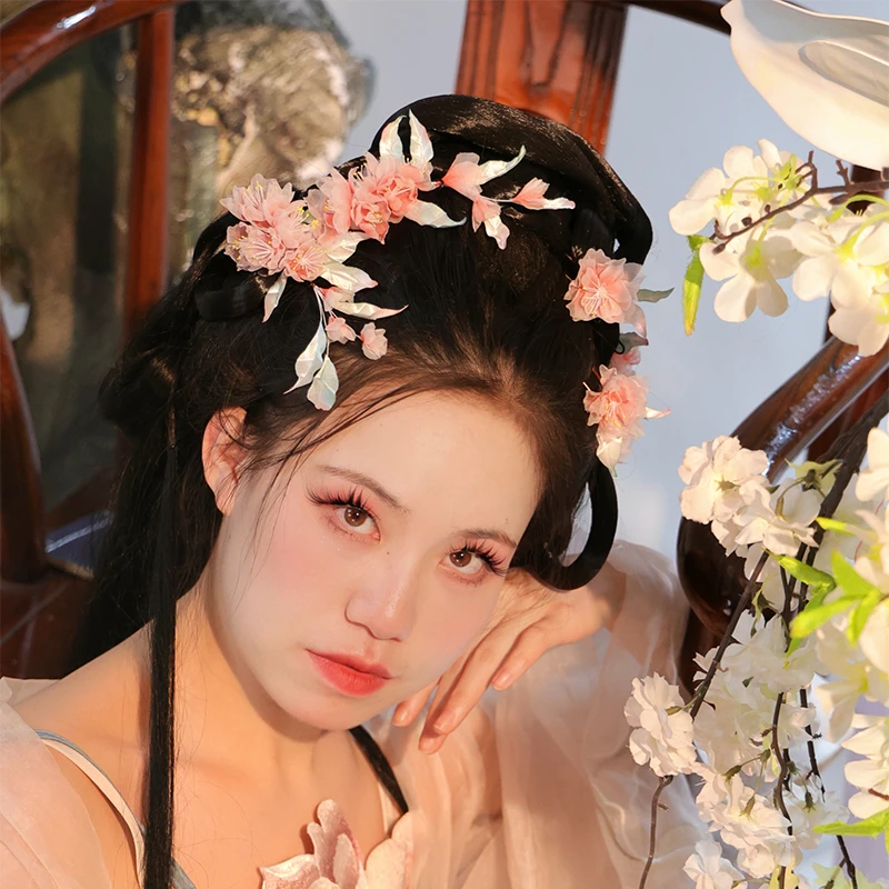 耀如春华 春色【售完下架】原创真丝烫花国风经典纯手工古典汉服