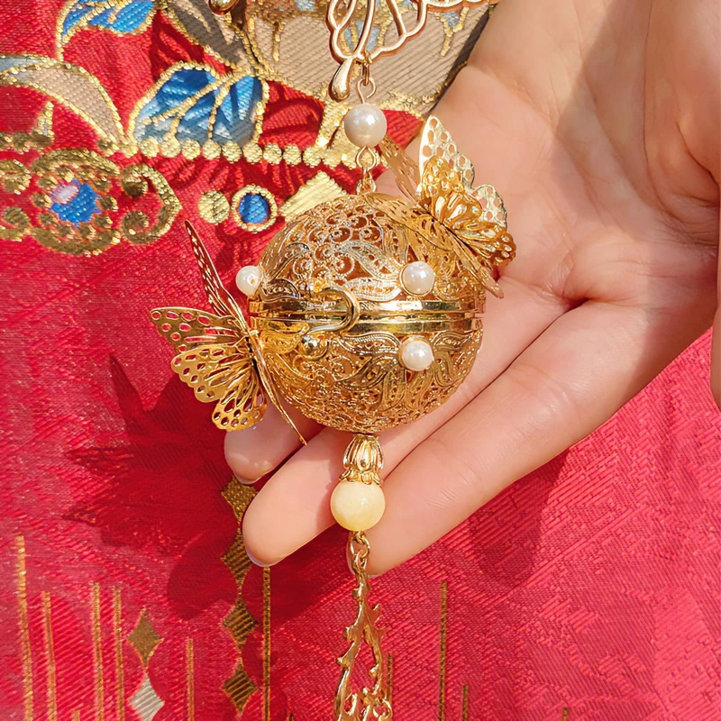 耀如春华相思球 【绝版下架】铜合金古风汉服禁步唐制