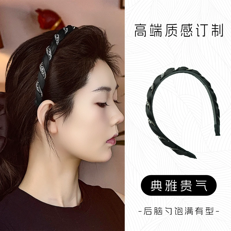 【黎明】法式时尚黑色气质高级感百搭发箍简约超仙带齿甜美头饰