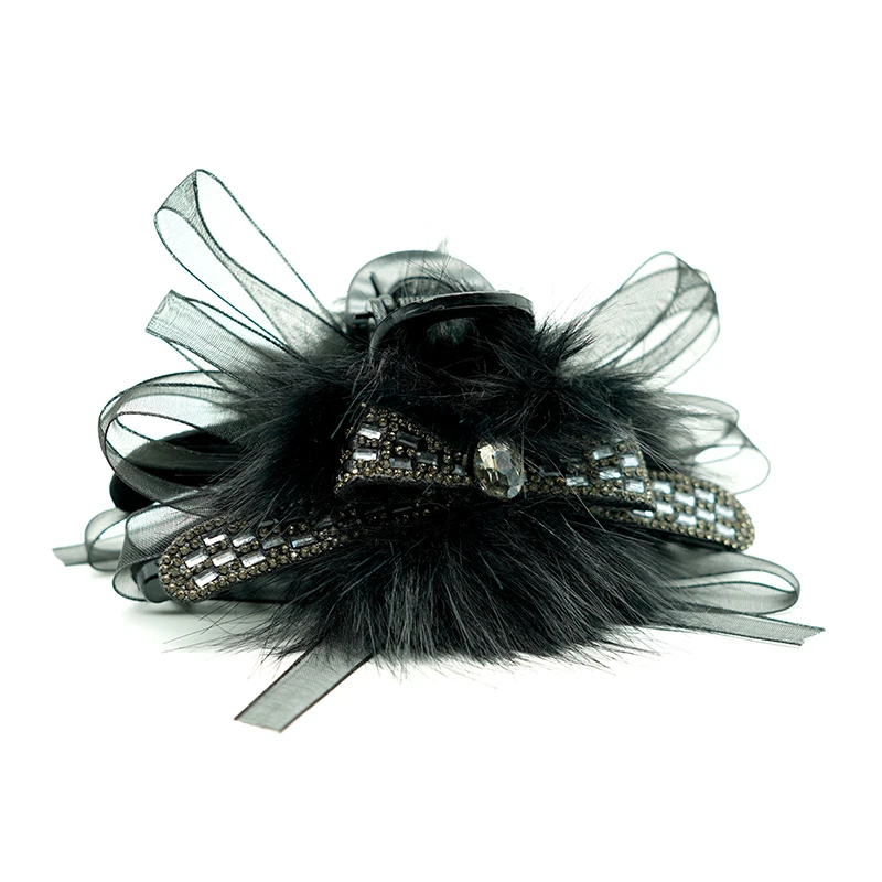 【羽翼 】黑色高级感气质时尚抓夹