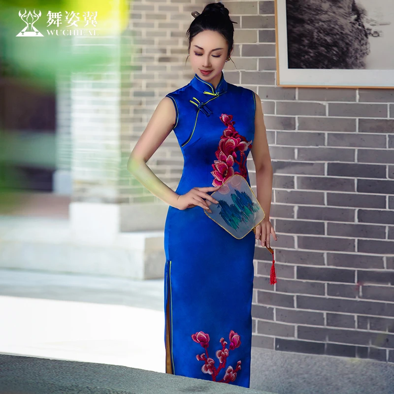 XT1206舞姿翼2024新款古典训练服走秀练功服旗袍