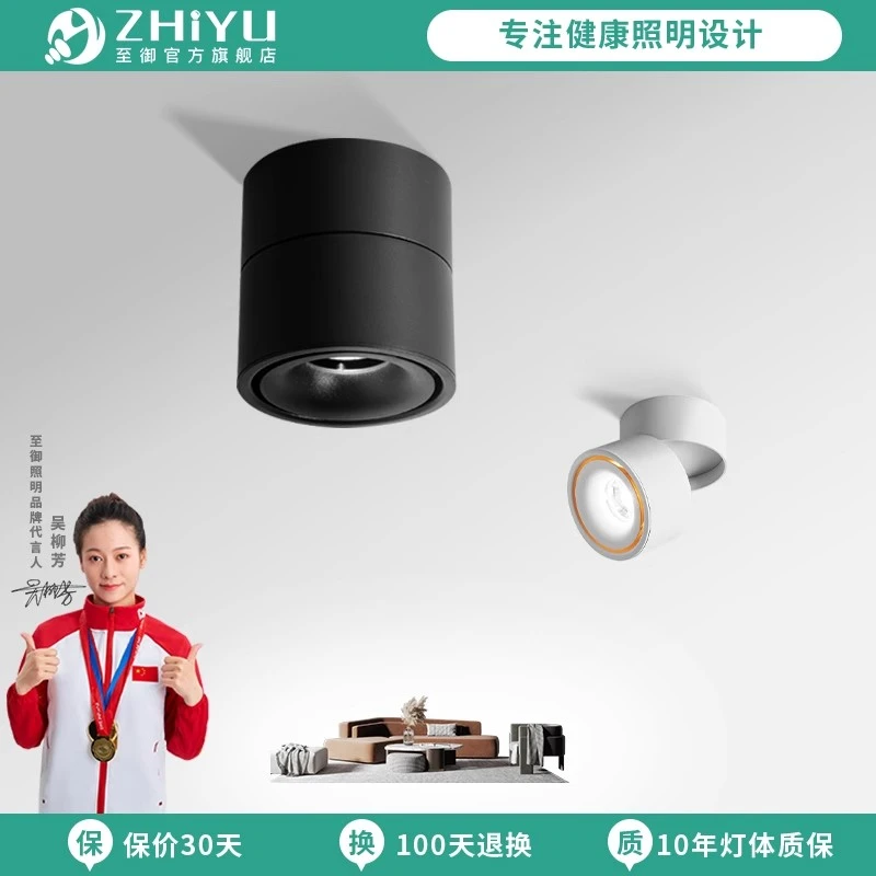 至御明装射灯led天花灯家用无主灯客厅吸顶灯玄关入户射灯C3017