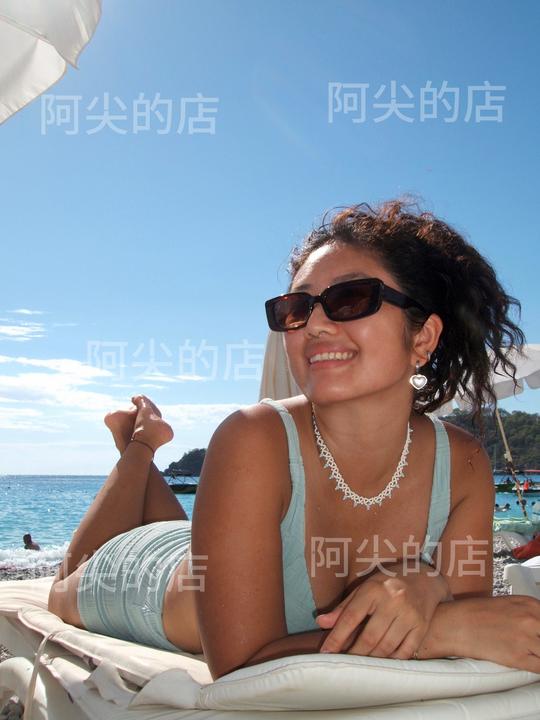 不锈钢琉璃项链 阿尖同款米珠项链哥伦比亚风小众百搭时尚