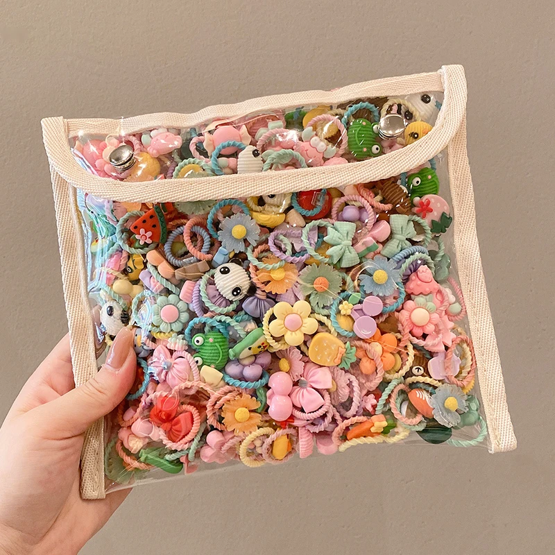 头饰发饰可爱宝宝小拇指圈不伤发女童大气发饰幼儿园小号头绳发圈