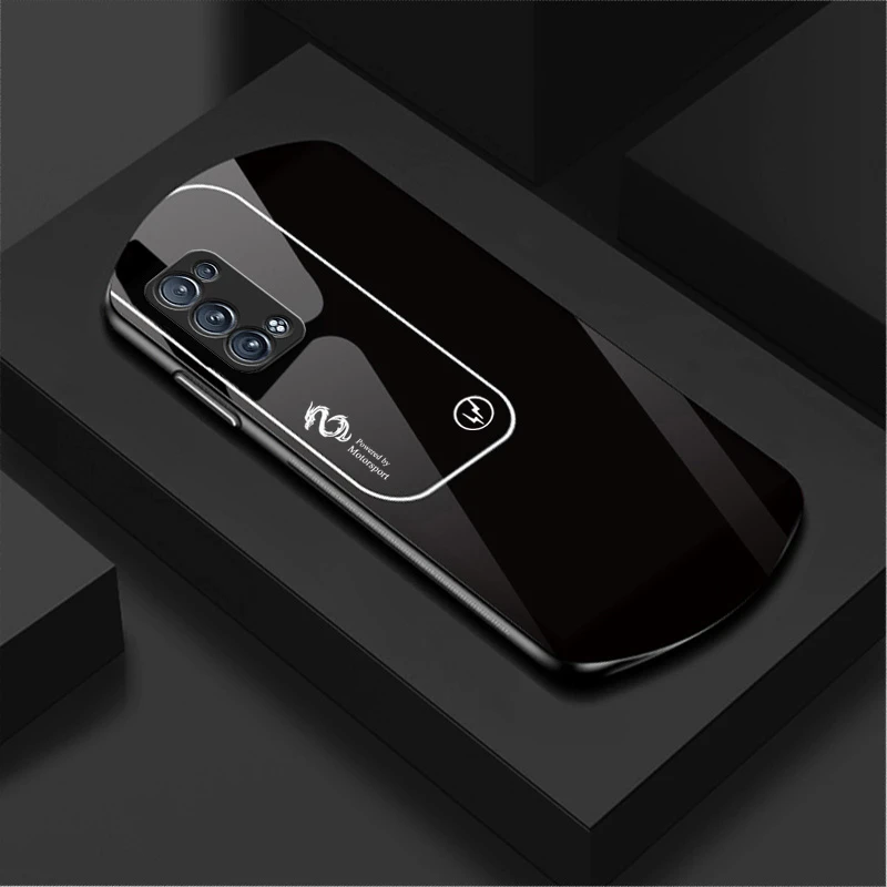 适用于OPPO Reno6Pro+新款弧形玻璃十二生肖简约软边商务手机壳