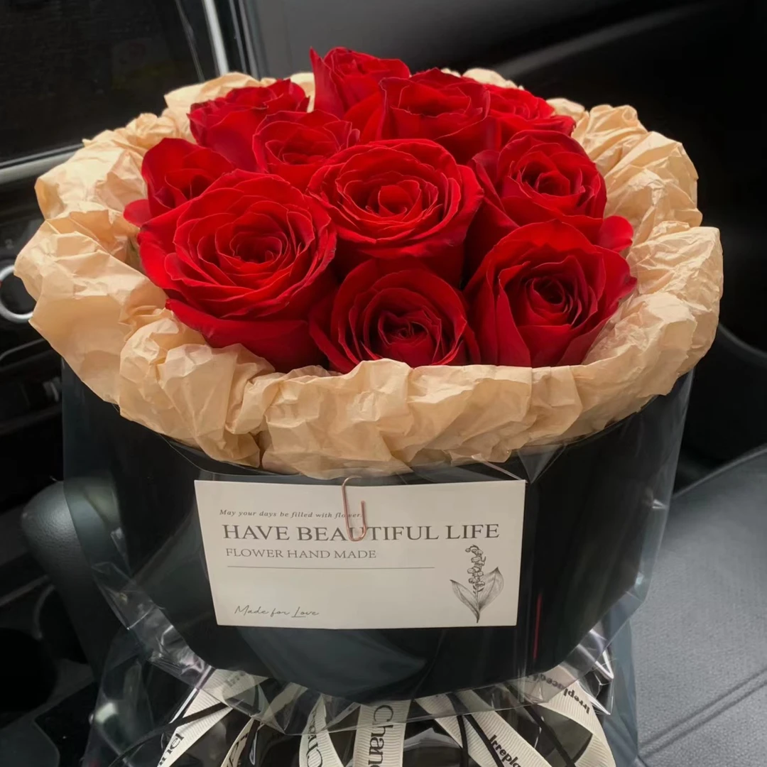 【一心爱你】11朵红玫瑰小香风花束送女友爱人老婆惊喜告白花束生日鲜花同城花店送花上门