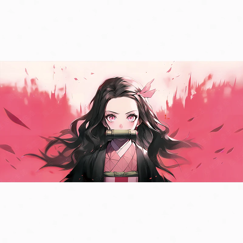 鬼灭之刃祢豆子高清铝合金装饰画客厅卧室动漫挂画