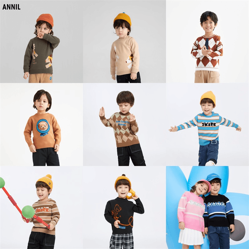 48《男小童毛衣》安奈儿儿童618孤品节下单须知：先选尺码再选颜色.