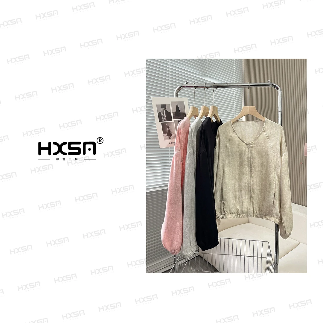 HXSM「扎染空调衫」夏款蝙蝠袖罩衫百搭薄外套7727