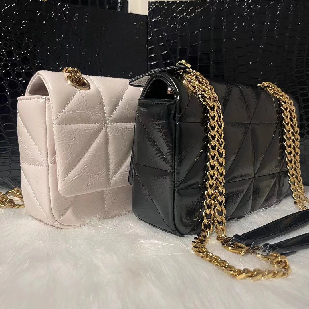 【4号】经典时尚斜跨链条女包-尺寸22*6*12