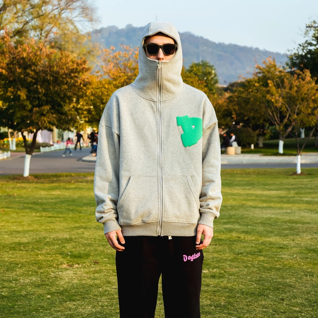 【今日好价】DOGTOWN 22FW HOODIE紫峰紫金山大桥拉链帽衫忍者开衫