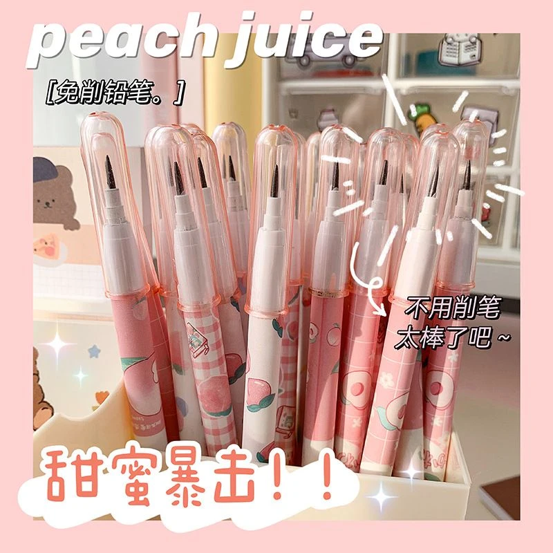 儿童免削铅笔下蛋笔小学生便携可替换芯自动铅笔无毒子弹替换笔芯