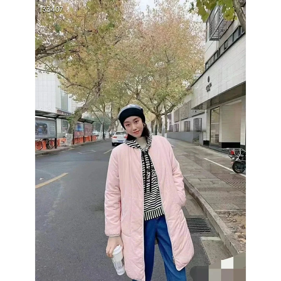 哥弟 秋冬保暖时尚长款气质外套1400282