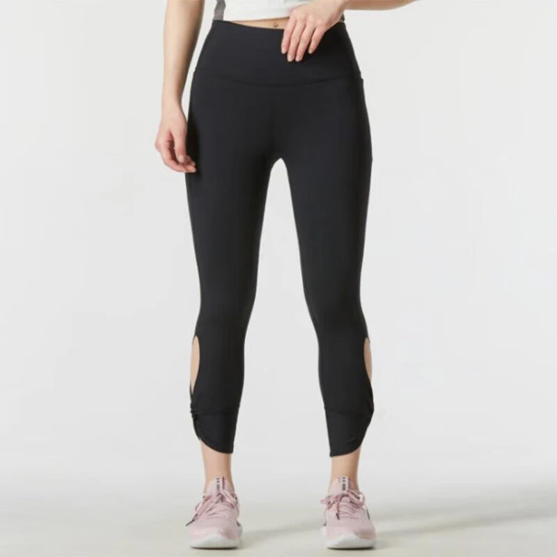 安德玛 秋季新款户外运动休闲训练紧身九分裤1373921-001