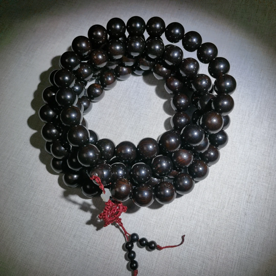 【九韵木语】紫光檀2.0*108颗 大串 佛珠长链 文玩手串 ZGT60328