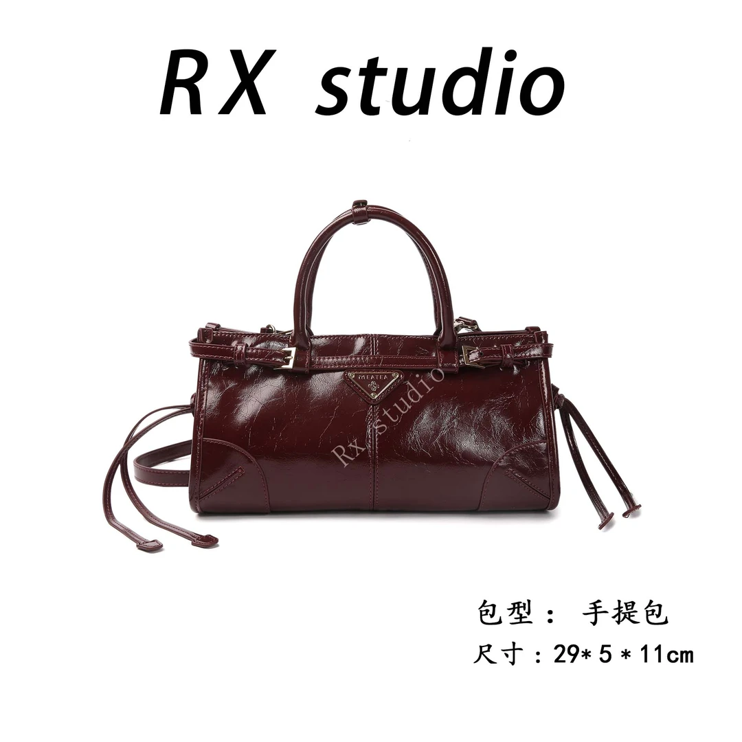 【瑞熙RX甄选】SKL-A0275-酒红RAIN.CUN轻奢小众时尚女士包