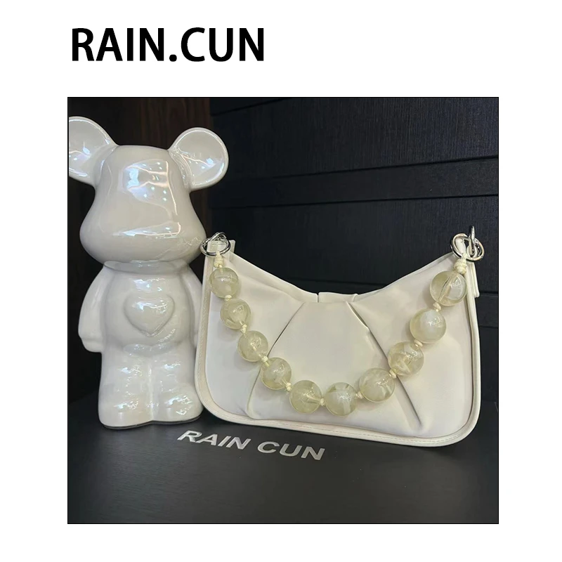 【母亲节礼物】SK-92012-米白轻奢小众设计感时尚百搭ins女士包