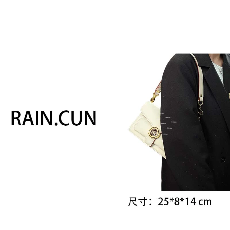 【一秒入夏】FES-6669-白色轻奢小众设计感时尚百搭ins女士包包