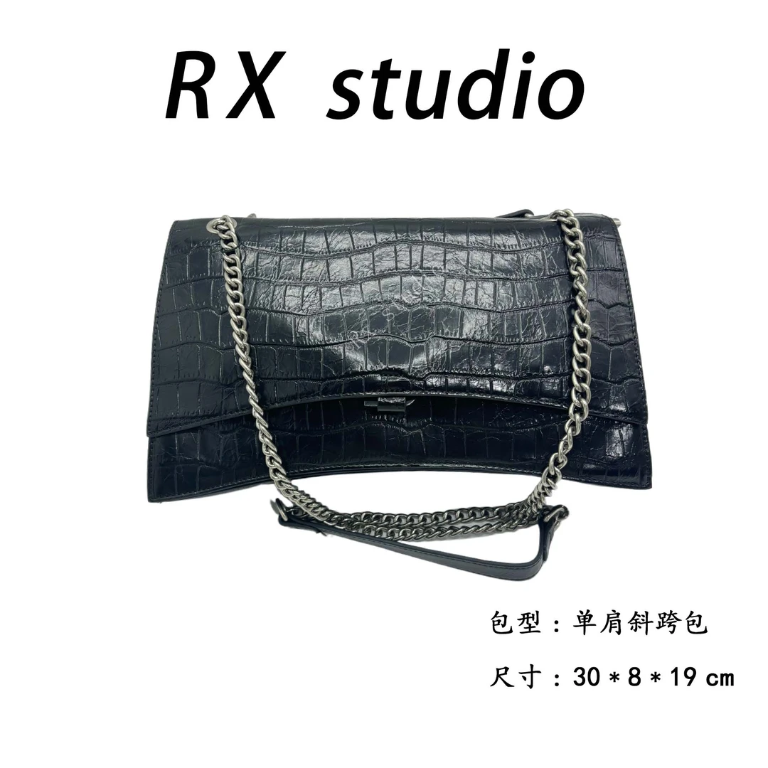 【母亲节礼物】QYX-9650-黑色RAIN.CUN轻奢小众时尚女士包