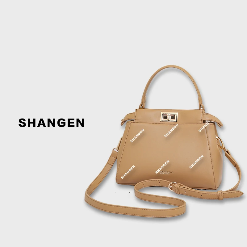 【母亲节礼物】GQ-2691-饼干色-RAIN.CUN轻奢女士包23.5*11*18.5