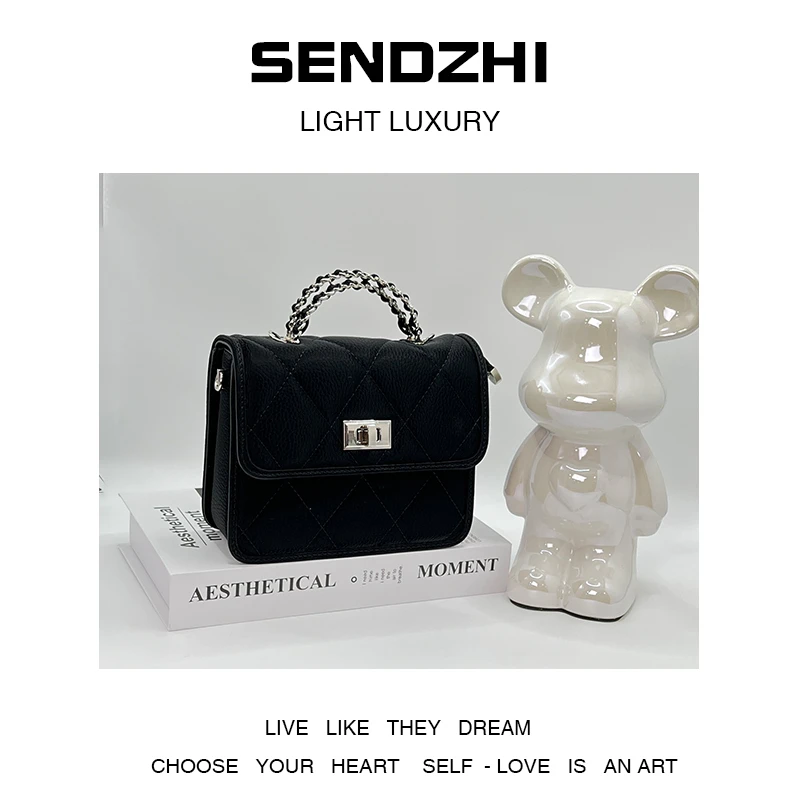 【母亲节礼物】ZT-D8613-黑色-轻奢小众设计感时尚百搭ins女士包包