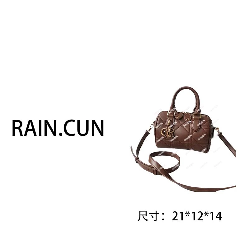 【母亲节礼物】SKL-7197-咖啡色RAIN.CUN轻奢小众时尚女士包