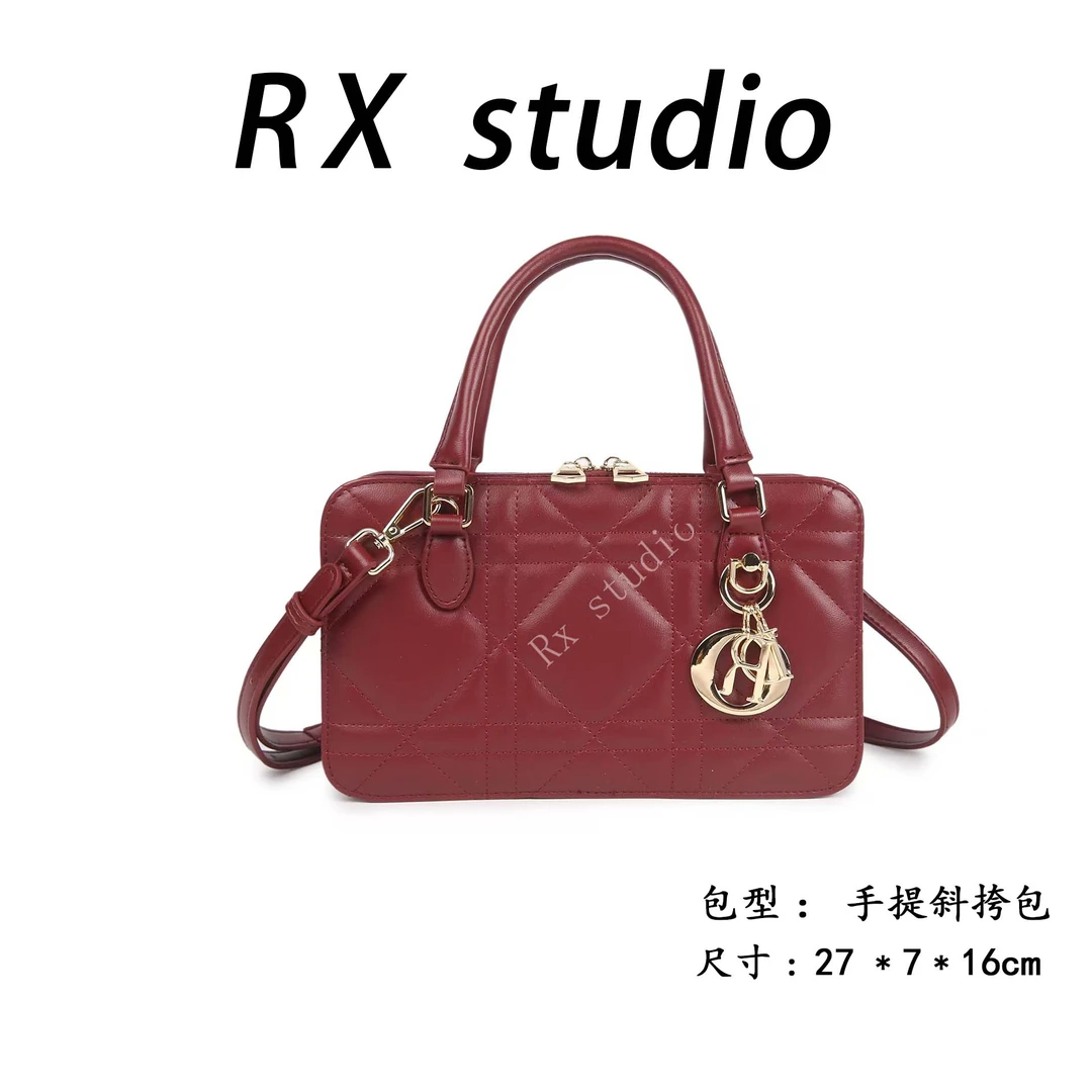 【母亲节礼物】SKL-7257-安可拉红RAIN.CUN轻奢小众时尚女士包