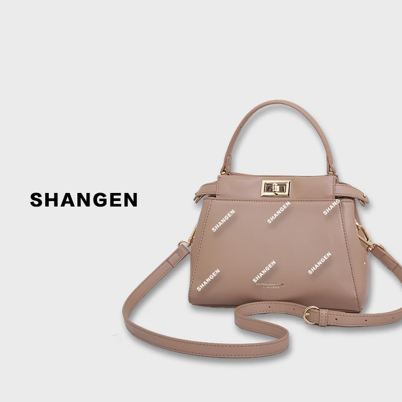 【母亲节礼物】GQ-2691-杏色RAIN.CUN轻奢小众女士包23.5*11*18.5