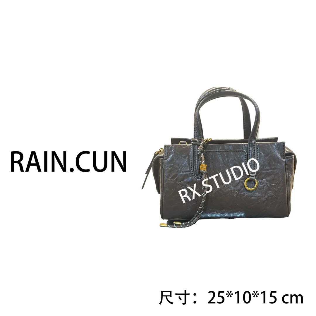 【母亲节礼物】SKL-7212-咖啡色RAIN.CUN轻奢小众时尚女士包