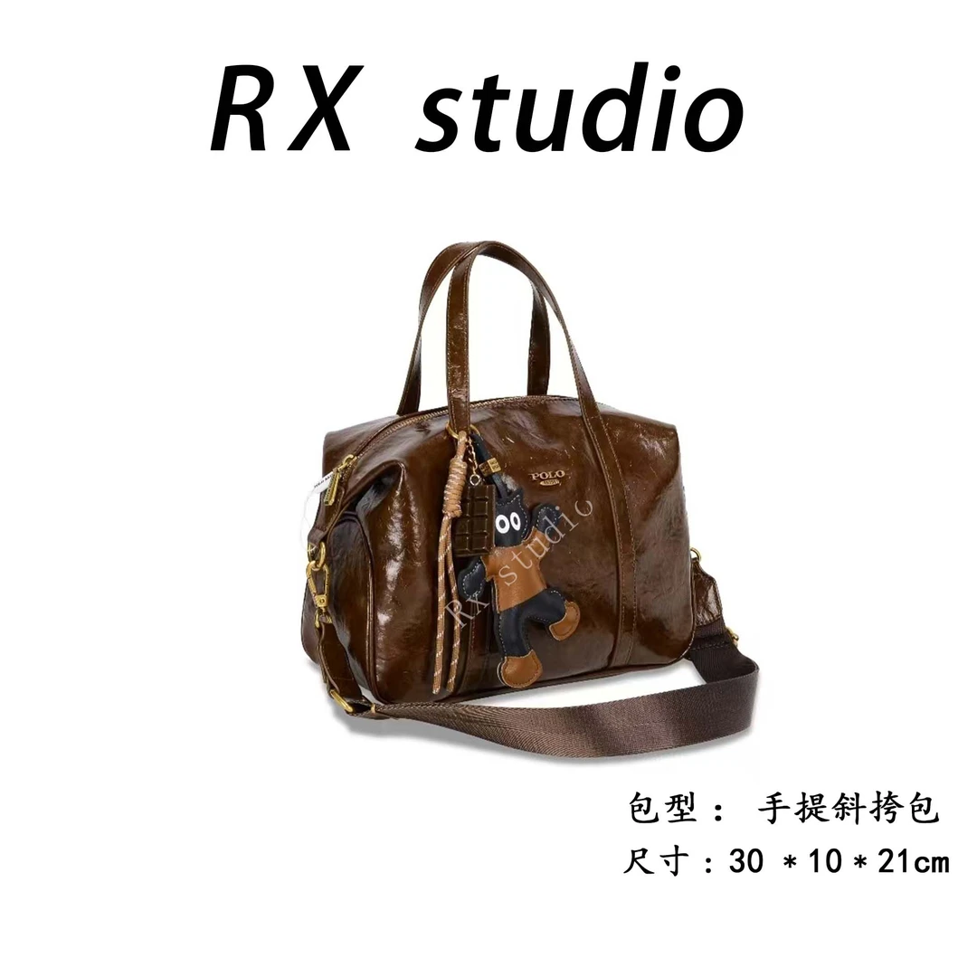 【母亲节礼物】GQ-1804-棕色RAIN.CUN轻奢小众时尚女士包