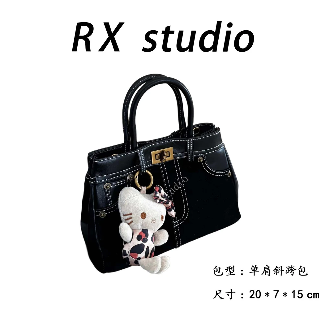 【母亲节礼物】SD-3991-1-香妃黑休闲百搭小众简约单肩气质女包