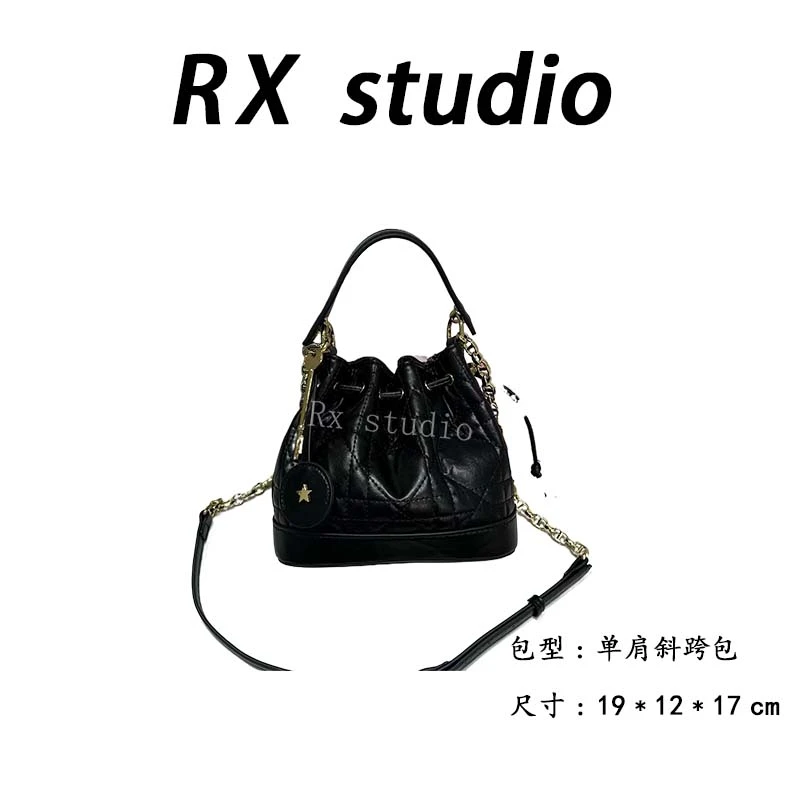 【母亲节礼物】ZT-D7071-手抓牛皮黑休闲百搭小众简约单肩气质女包