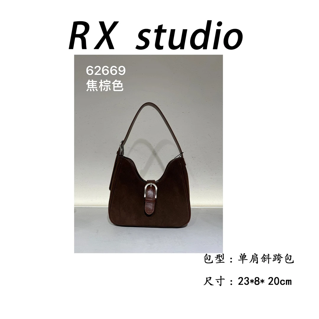 【瑞熙甄选】SK-62669-焦棕色RAIN.CUN轻奢小众时尚女士包